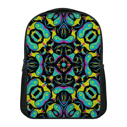 Ornament Psychedelic Trippy Print Casual Backpack