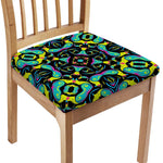 Ornament Psychedelic Trippy Print Chair Cushion Cover