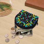 Ornament Psychedelic Trippy Print Coin Purse