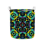 Ornament Psychedelic Trippy Print Collapsible Laundry Basket