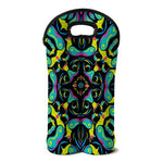 Ornament Psychedelic Trippy Print Double Neoprene Wine Tote