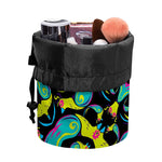 Ornament Psychedelic Trippy Print Drawstring Makeup Bag