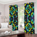 Ornament Psychedelic Trippy Print Extra Wide Grommet Curtains