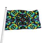 Ornament Psychedelic Trippy Print Flag