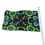Ornament Psychedelic Trippy Print Flag