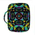 Ornament Psychedelic Trippy Print Front Pocket Bible Bag