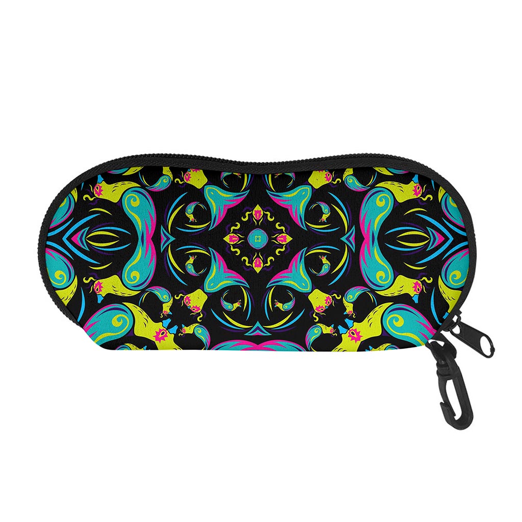 Ornament Psychedelic Trippy Print Glasses Case