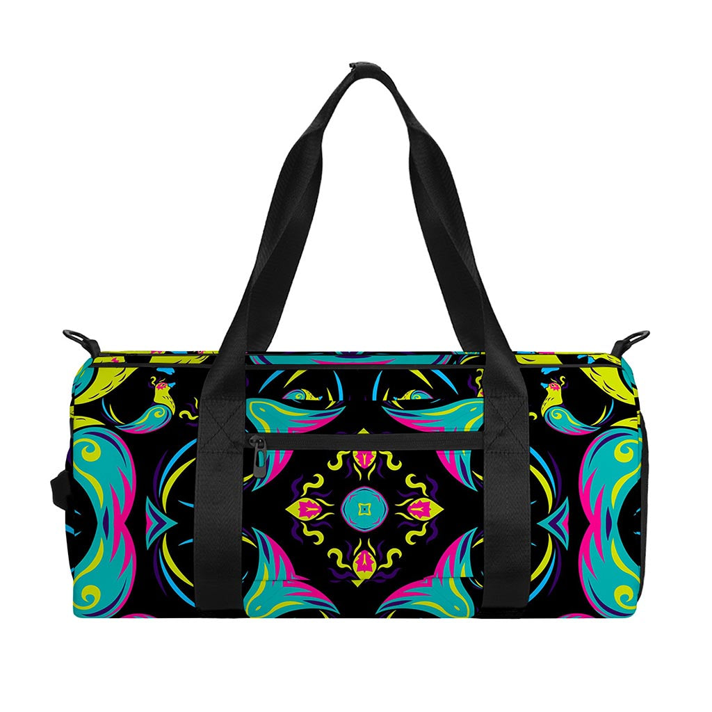 Ornament Psychedelic Trippy Print Gym Bag
