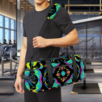 Ornament Psychedelic Trippy Print Gym Bag