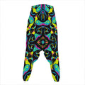 Ornament Psychedelic Trippy Print Hammer Pants
