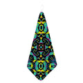 Ornament Psychedelic Trippy Print Hand Towel
