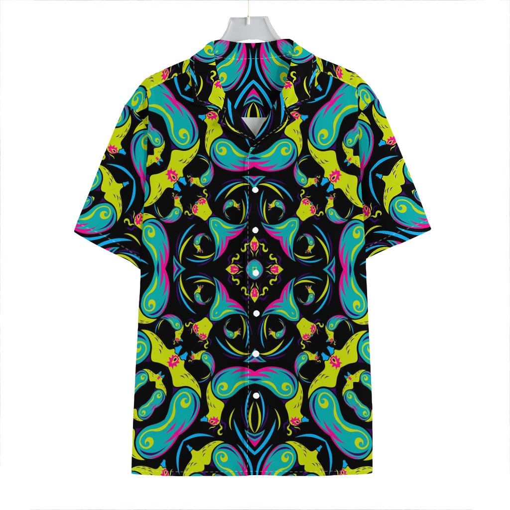 Ornament Psychedelic Trippy Print Hawaiian Shirt