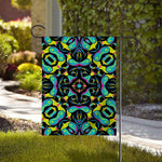 Ornament Psychedelic Trippy Print House Flag