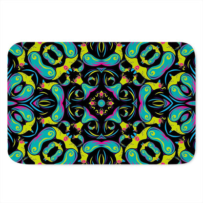 Ornament Psychedelic Trippy Print Indoor Door Mat
