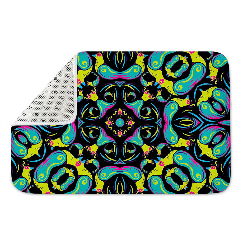 Ornament Psychedelic Trippy Print Indoor Door Mat