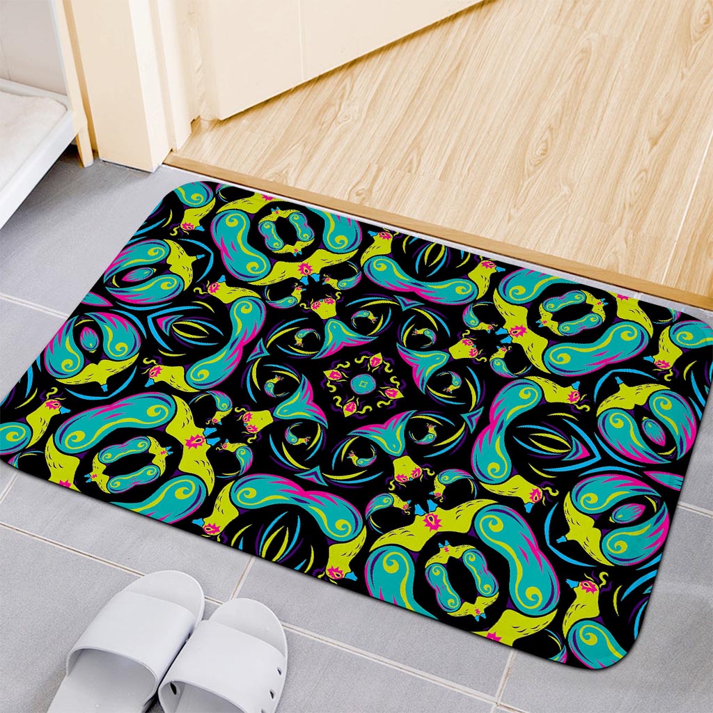 Ornament Psychedelic Trippy Print Indoor Door Mat