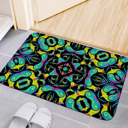 Ornament Psychedelic Trippy Print Indoor Door Mat