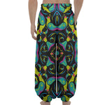 Ornament Psychedelic Trippy Print Lantern Pants