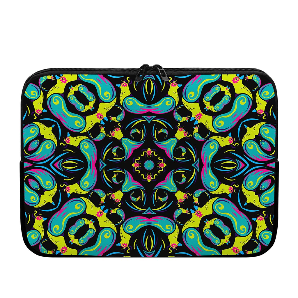Ornament Psychedelic Trippy Print Laptop Sleeve