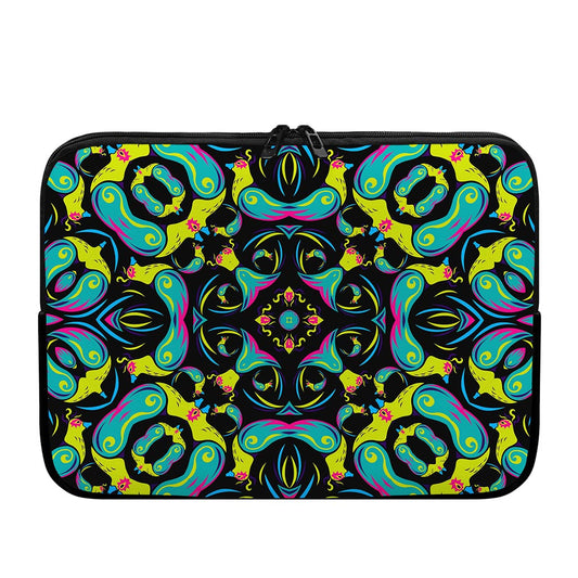 Ornament Psychedelic Trippy Print Laptop Sleeve