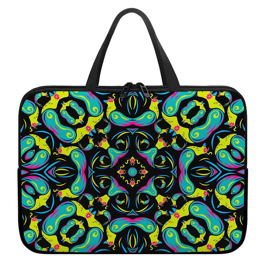 Ornament Psychedelic Trippy Print Laptop Sleeve With Handle