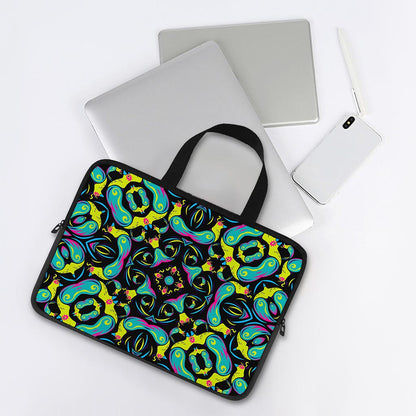 Ornament Psychedelic Trippy Print Laptop Sleeve With Handle