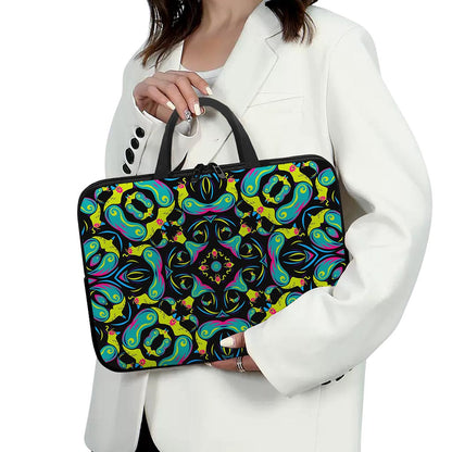 Ornament Psychedelic Trippy Print Laptop Sleeve With Handle