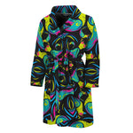 Ornament Psychedelic Trippy Print Men's Bathrobe