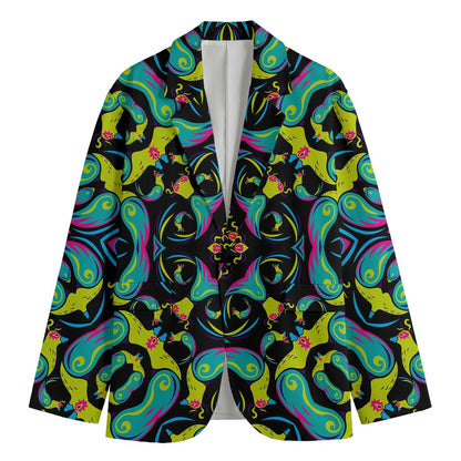 Ornament Psychedelic Trippy Print Men's Blazer