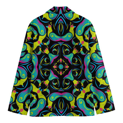 Ornament Psychedelic Trippy Print Men's Blazer