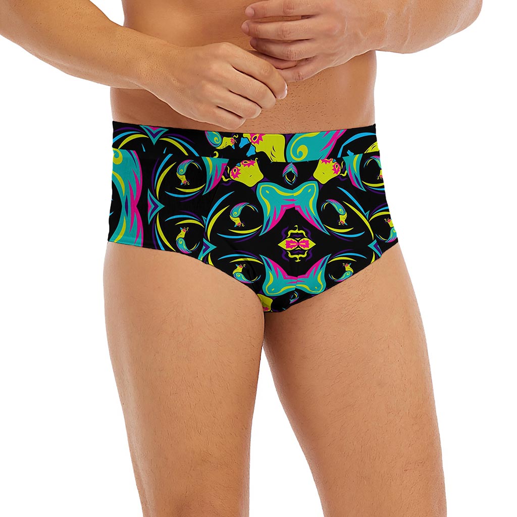 Ornament Psychedelic Trippy Print Men's Briefs