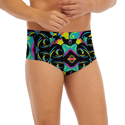 Ornament Psychedelic Trippy Print Men's Briefs