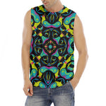 Ornament Psychedelic Trippy Print Men's Fitness Tank Top