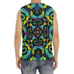 Ornament Psychedelic Trippy Print Men's Fitness Tank Top