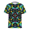 Ornament Psychedelic Trippy Print Men's Athletic T-Shirt