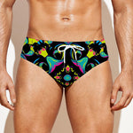 Ornament Psychedelic Trippy Print Men's Swim Briefs