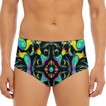 Ornament Psychedelic Trippy Print Men's Triangle Swim Briefs