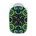 Ornament Psychedelic Trippy Print Mesh Laundry Hamper