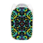 Ornament Psychedelic Trippy Print Mesh Laundry Hamper