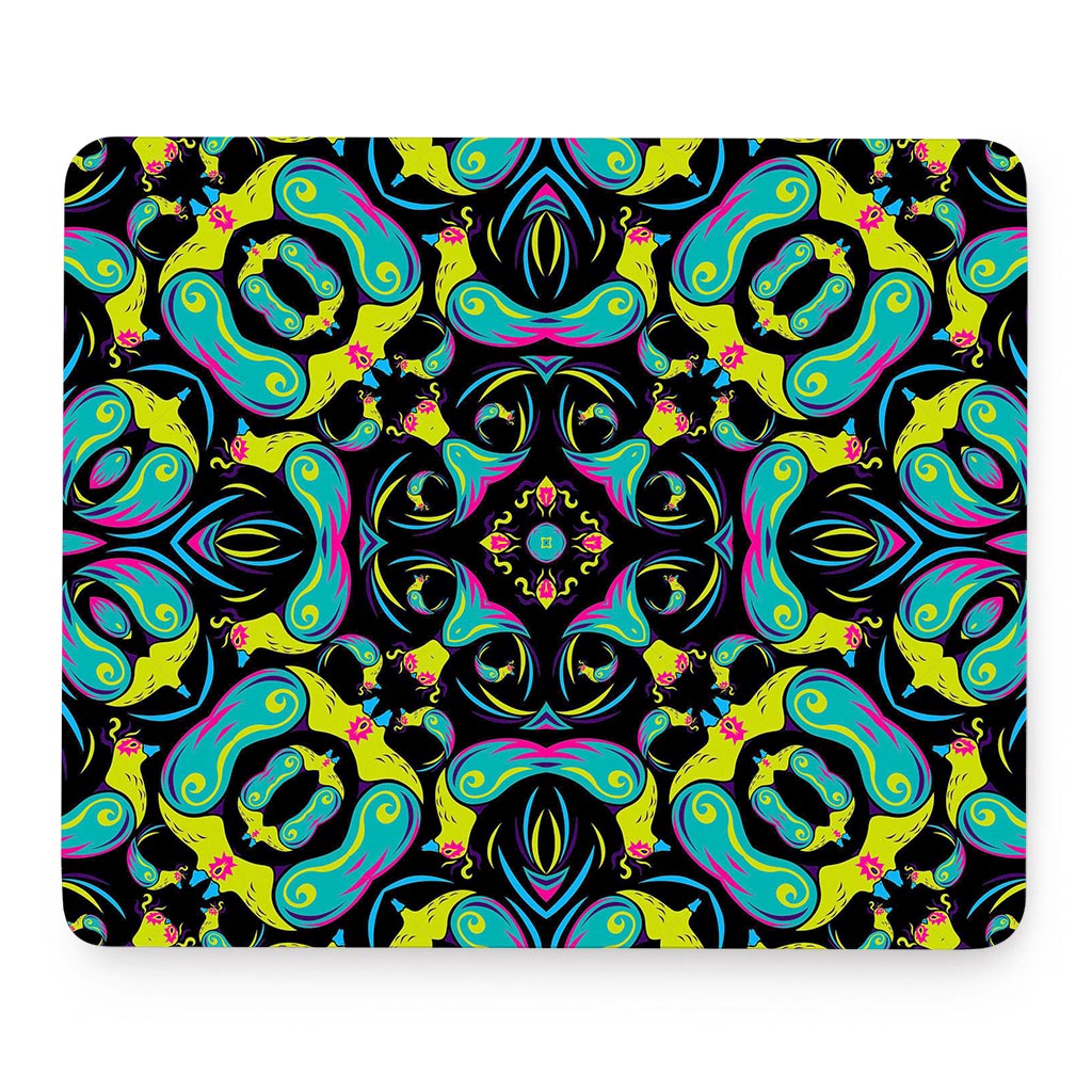 Ornament Psychedelic Trippy Print Mouse Pad