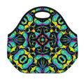 Ornament Psychedelic Trippy Print Neoprene Lunch Bag