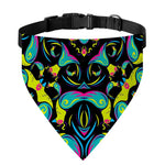 Ornament Psychedelic Trippy Print Over The Collar Dog Bandana