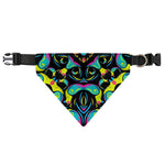 Ornament Psychedelic Trippy Print Over The Collar Dog Bandana