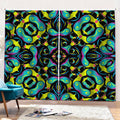 Ornament Psychedelic Trippy Print Pencil Pleat Curtains