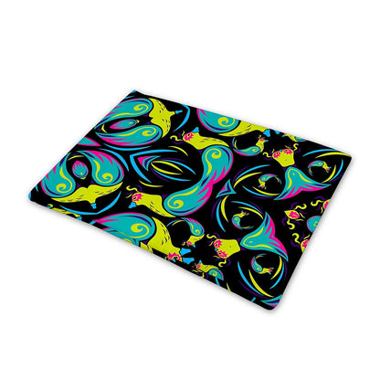 Ornament Psychedelic Trippy Print Pet Cooling Mat Cover