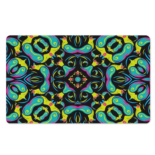 Ornament Psychedelic Trippy Print Polyester Doormat