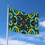 Ornament Psychedelic Trippy Print Polyester Flag