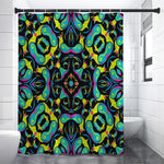 Ornament Psychedelic Trippy Print Premium Shower Curtain