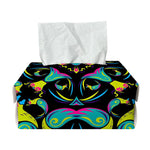 Ornament Psychedelic Trippy Print Rectangle Tissue Box Cover