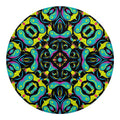 Ornament Psychedelic Trippy Print Round Blanket